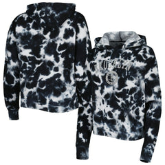 Brooklyn Nets Women's Brushed Cotton Tie-Dye Pullover Hoodie - Black | New Era online