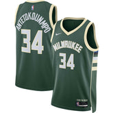 Giannis Antetokounmpo Milwaukee Bucks Unisex Swingman Jersey - Icon Edition - Hunter Green | Nike online