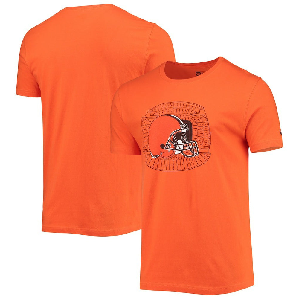 Cleveland Browns New Era Stadium T-Shirt - Orange on sale