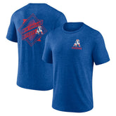 New England Patriots Diamond Scroll Tri-Blend T-Shirt - Royal discount