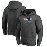 New England Patriots Primary Logo Fitted Pullover Hoodie - Charcoal discount