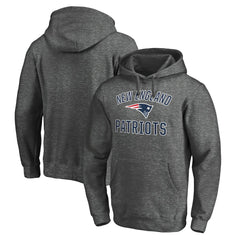 New England Patriots Victory Arch Team Fitted Pullover Hoodie - Charcoal discount