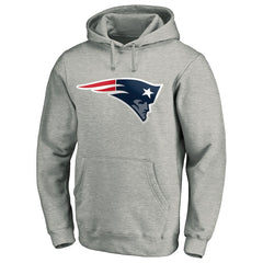 New England Patriots Primary Logo Fitted Pullover Hoodie - Heather Gray online