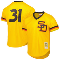 Dave Winfield San Diego Padres Authentic Batting Practice Jersey - Gold | Mitchell & Ness