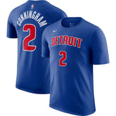 Cade Cunningham Detroit Pistons Icon 2022/23 Name & Number T-Shirt sale - Blue | Nike discount
