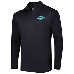 Los Angeles Lakers Levelwear Nano Engineered Knit Fabric Quarter-Zip Jacket - Black discount