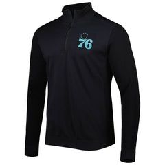 Philadelphia 76ers Levelwear Nano Engineered Knit Fabric Quarter-Zip Jacket - Black sale