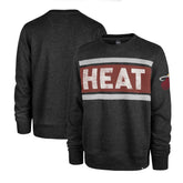 Miami Heat '47 Tribeca Emerson Pullover Sweatshirt - Heather Black | 47 brand sale