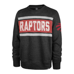 Toronto Raptors '47 Tribeca Emerson Pullover Sweatshirt - Heather Black | 47 brand sale