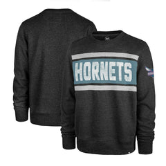Charlotte Hornets '47 Tribeca Emerson Pullover Sweatshirt - Heather Black | 47 brand outlet