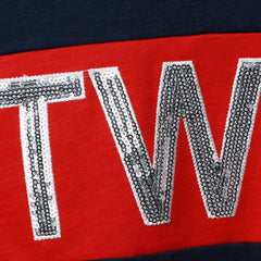 Minnesota Twins Touch Women's Lead Off Notch Neck T-Shirt - Navy/Red