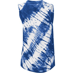 Milwaukee Brewers Touch Women's Money Ball Tie-Dye Tank Top - Blue