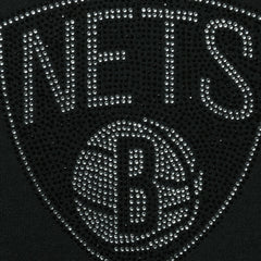 Brooklyn Nets DKNY Sport Women's Carrie Rhinestone Pullover Sweatshirt - Black outlet