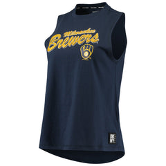 Milwaukee Brewers DKNY Sport Women's Marcie Tank Top - Navy