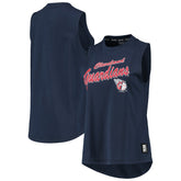 Cleveland Guardians DKNY Sport Women's Marcie Tank Top - Navy