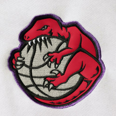 Toronto Raptors Hardwood Classics Fusion 2.0 Colorblock Pullover Hoodie - Purple | Mitchell & Ness for sale