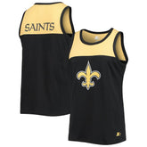 New Orleans Saints Starter Team Touchdown Fashion Tank Top - Black/Gold on sale