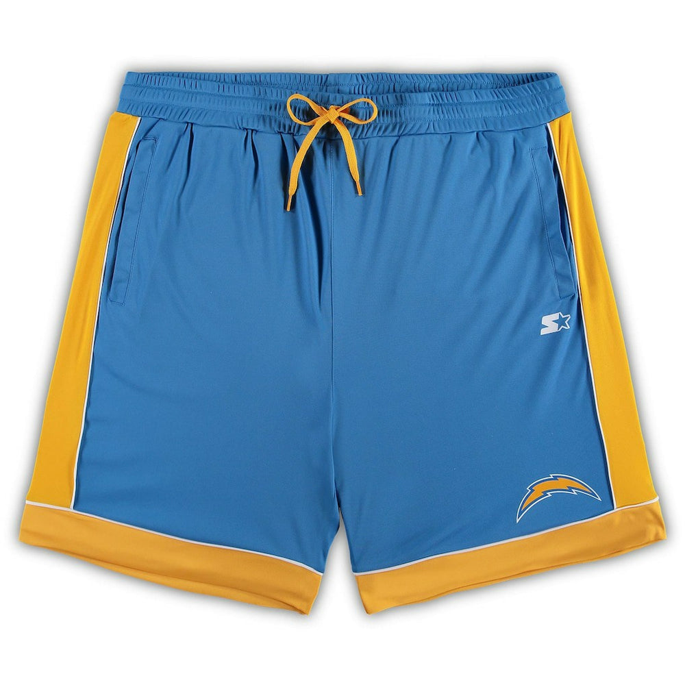 Los Angeles Chargers Starter Fan Favorite Fashion Shorts - Powder Blue/Gold discount