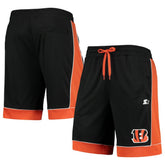 Cincinnati Bengals Starter Fan Favorite Fashion Shorts - Black/Orange on sale