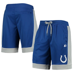 Indianapolis Colts Starter Fan Favorite Fashion Shorts - Royal/Gray cheap