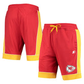 Kansas City Chiefs Starter Fan Favorite Fashion Shorts - Red/Gold outlet