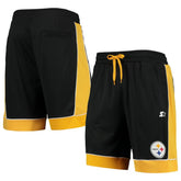 Pittsburgh Steelers Starter Fan Favorite Fashion Shorts - Black/Gold discount