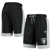 Las Vegas Raiders Starter Fan Favorite Fashion Shorts - Black/Silver for sale