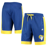 Los Angeles Rams Starter Fan Favorite Fashion Shorts - Royal/Gold discount