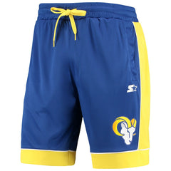 Los Angeles Rams Starter Fan Favorite Fashion Shorts - Royal/Gold discount