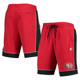 San Francisco 49ers Starter Fan Favorite Fashion Shorts - Scarlet/Black cheap