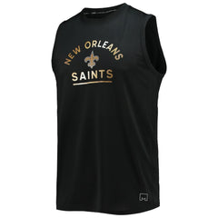 New Orleans Saints MSX by Michael Strahan Rebound Tank Top - Black for sale