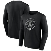 Brooklyn Nets Tip-Off Long Sleeve T-Shirt - Black outlet