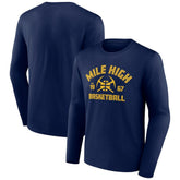 Denver Nuggets Tip-Off Long Sleeve T-Shirt sale - Navy discount
