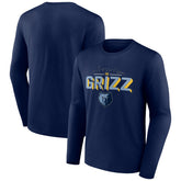 Memphis Grizzlies Tip-Off Long Sleeve T-Shirt - Navy shop
