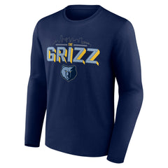Memphis Grizzlies Tip-Off Long Sleeve T-Shirt - Navy shop