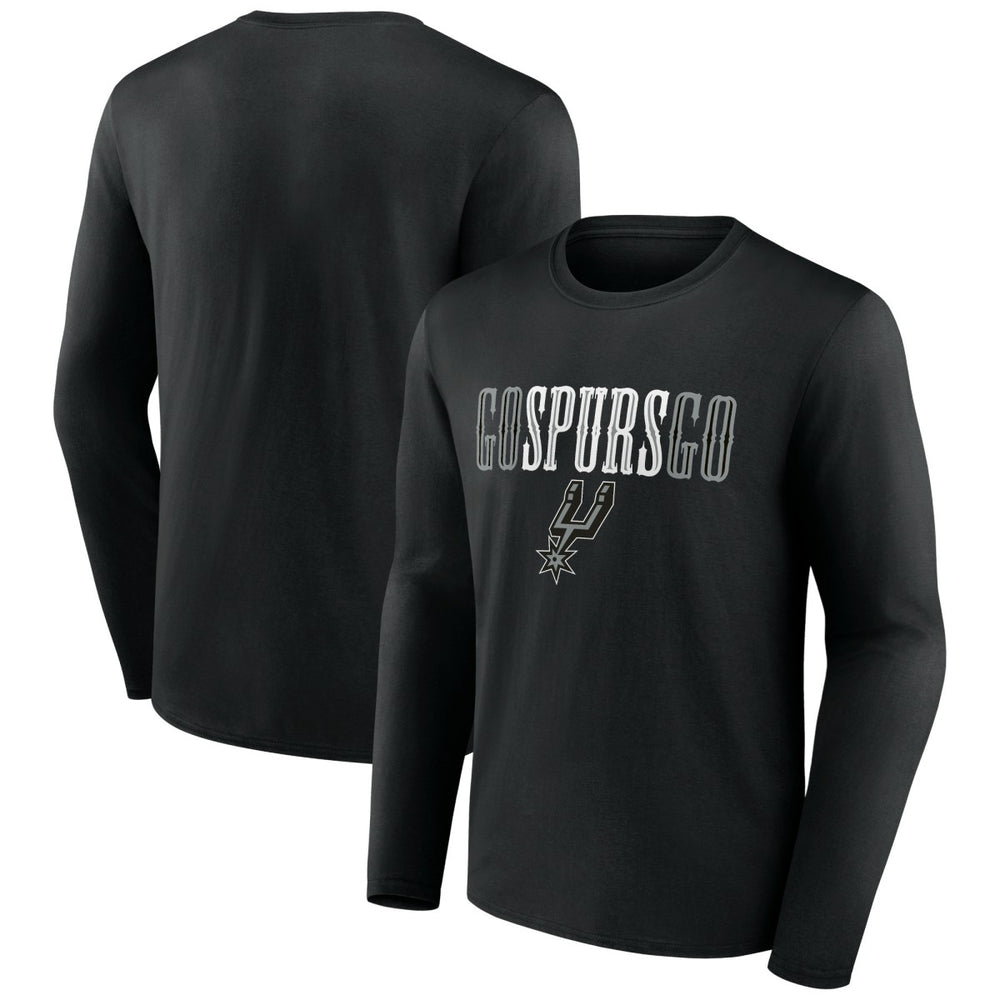 San Antonio Spurs Tip-Off Long Sleeve T-Shirt - Black sale