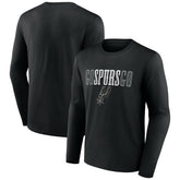 San Antonio Spurs Tip-Off Long Sleeve T-Shirt - Black sale