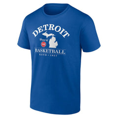 Detroit Pistons Tip-Off T-Shirt sale - Blue on sale