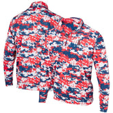 Los Angeles Angels Digital Camo Performance Quarter-Zip Pullover Jacket - Red