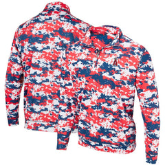 Los Angeles Angels Digital Camo Performance Quarter-Zip Pullover Jacket - Red