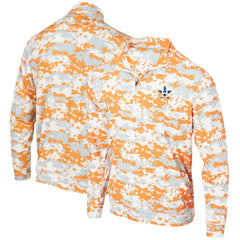 Houston Astros Digital Camo Performance Quarter-Zip Pullover Jacket - Orange