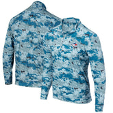 Toronto Blue Jays Digital Camo Performance Quarter-Zip Pullover Jacket - Royal