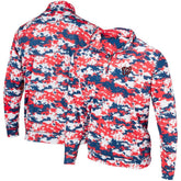Washington Nationals Digital Camo Performance Quarter-Zip Pullover Jacket - Red