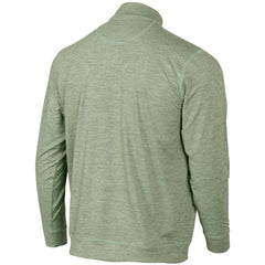 Seattle Mariners Peached Marled Yarn Quarter-Zip Pullover Jacket - Heathered Green