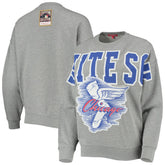 Chicago White Sox Women's Cooperstown Collection Logo Lightweight Pullover Sweatshirt - Heathered Gray | Mitchell & Ness