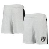Brooklyn Nets Youth Wingback Shorts - Heathered Gray cheap
