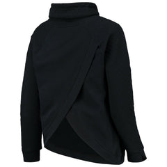 Boston Red Sox Levelwear Women's Vega Funnel Neck Raglan Pullover Sweatshirt - Black