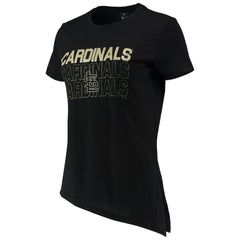 St. Louis Cardinals Levelwear Women's Birch Delta Asymmetrical T-Shirt - Black