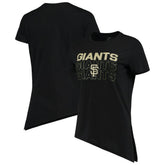 San Francisco Giants Levelwear Women's Birch Delta Asymmetrical T-Shirt - Black