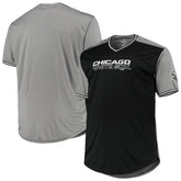Chicago White Sox Solid V-Neck T-Shirt - Black/Gray